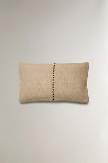 Zara Чехол для декоративной подушки с тканевой отделкой