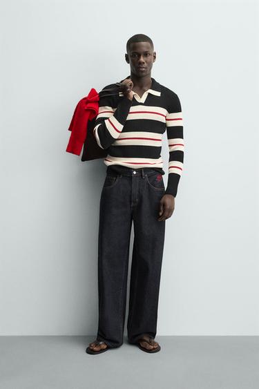 Zara Джинсы BALLOON FIT с вышивкой CUPIDO