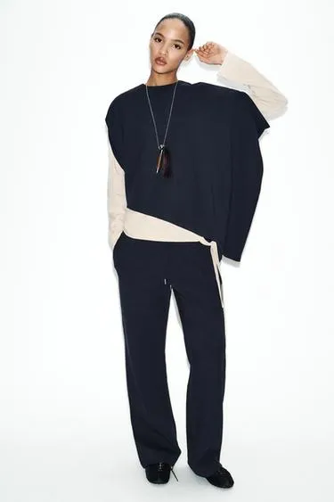 Накидка асимметричного кроя из интерлока- Заказать в России