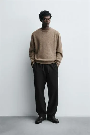 Текстурированные брюки свободного кроя