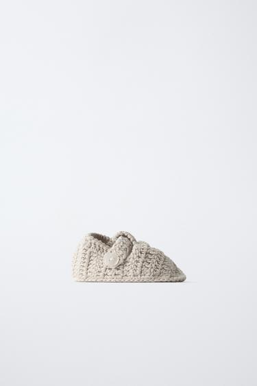 Zara Теплые вязаные полуботинки