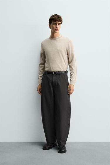 Zara Шерстяной свитер классического кроя купить с доставкой.