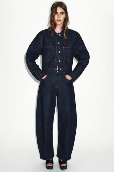 Джинсы Z1975 BARREL с высокой посадкой- Заказать в России