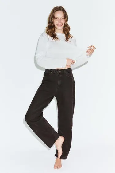 Джинсы TRF BARREL с высокой посадкой