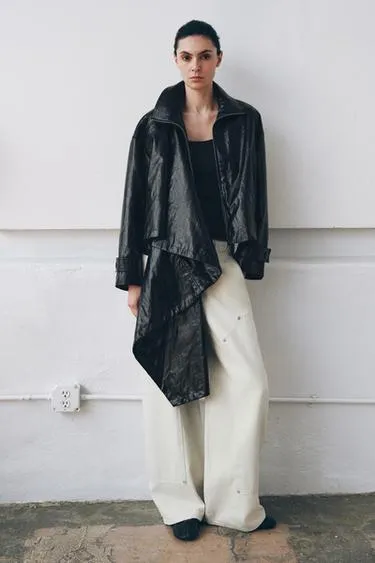 Куртка из искусственной кожи с шарфом — ZW COLLECTION- Заказать в России