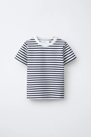 Футболка из интерлока в полоску