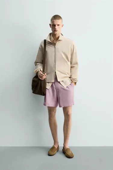 Свободные шорты-бермуды в клетку - LIMITED EDITION- Заказать в России