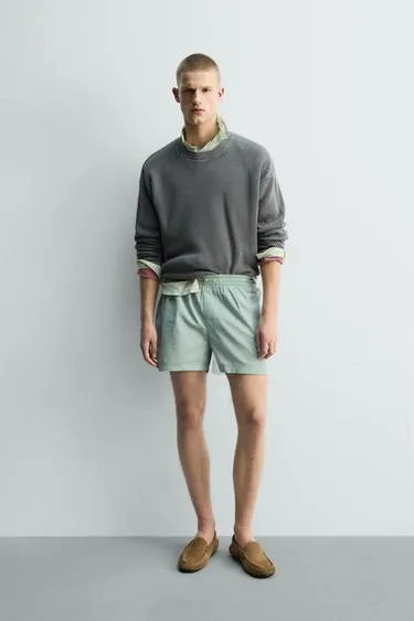 Набор из двух комбинированных трусов-боксеров из поплина - LIMITED EDITION- Заказать в России