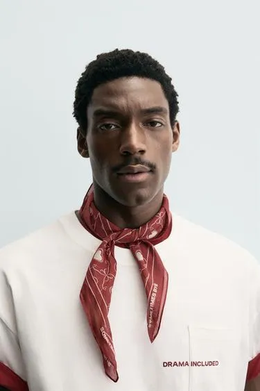 Бандана с принтом сердечек- Заказать в России