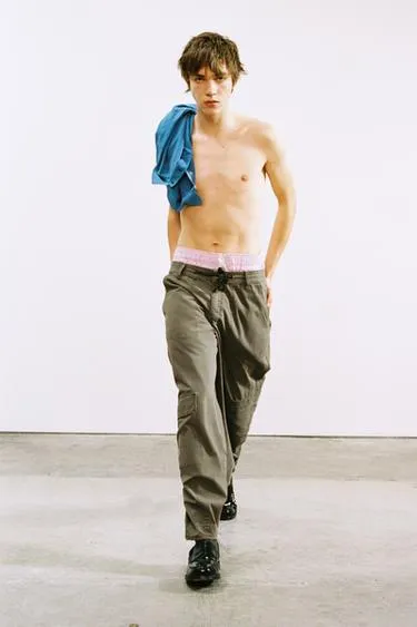 Брюки карго оверсайз- Заказать в России