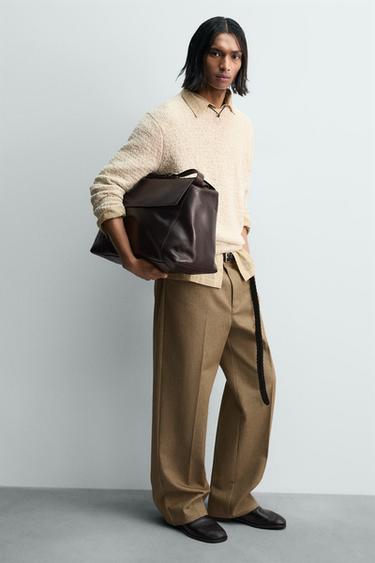 Zara Кожаная сумка XL LIMITED EDITION