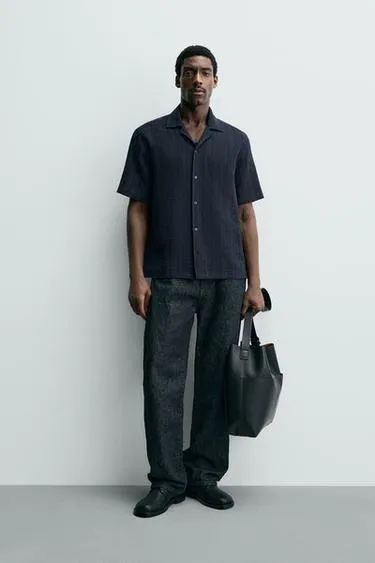 Geometric Jacquard Shirt