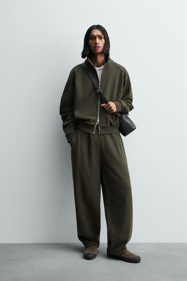 Zara Свитшот свободного кроя с эффектом потертости