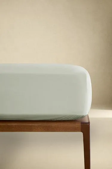 Сатиновый простынь на резинке | высота 40 см (300 нитей)