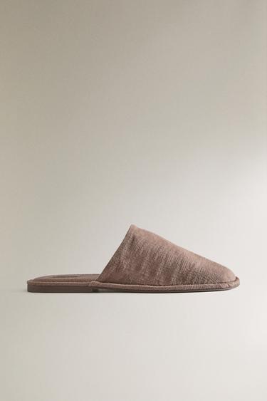 Zara Тапочки-мюли из рами