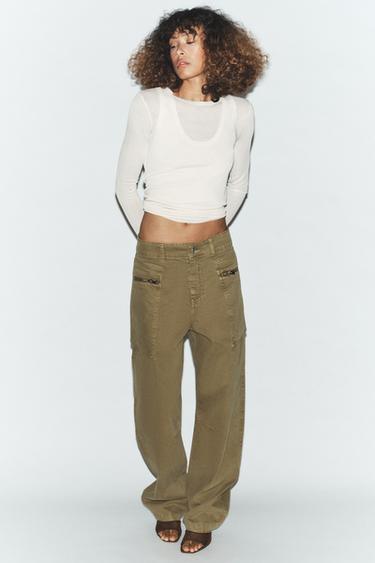 Zara Двойной трикотажный топ