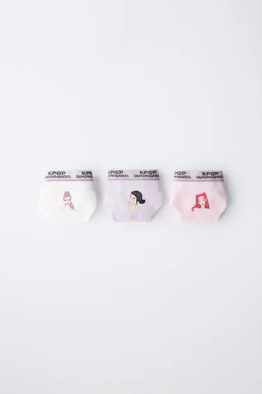 6-14 лет/набор из трех трусов Kpop Demon Hunters™ Netflix ©- Заказать в России