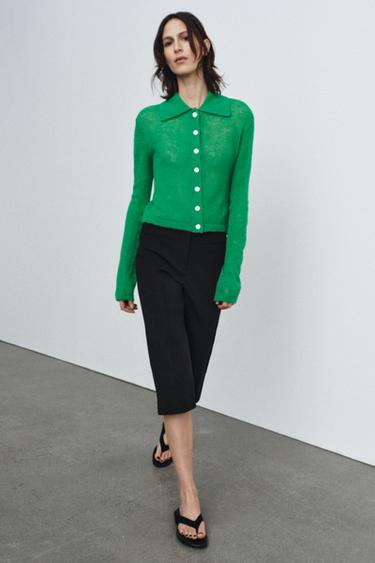 Zara Кардиган с воротником поло