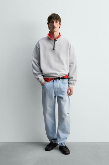 Zara Джинсы STRAIGHT FIT с разрезами