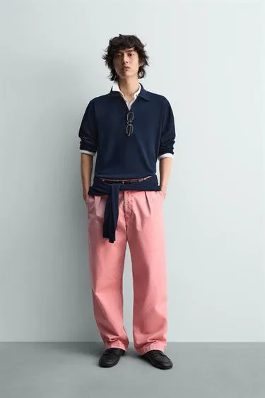 Трикотажное поло RELAXED FIT- Заказать в России