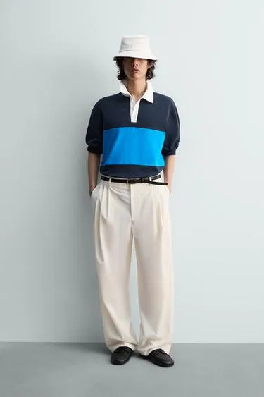 Поло REGULAR FIT с цветными блоками