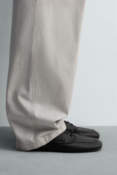 Zara Кожаные топсайдеры