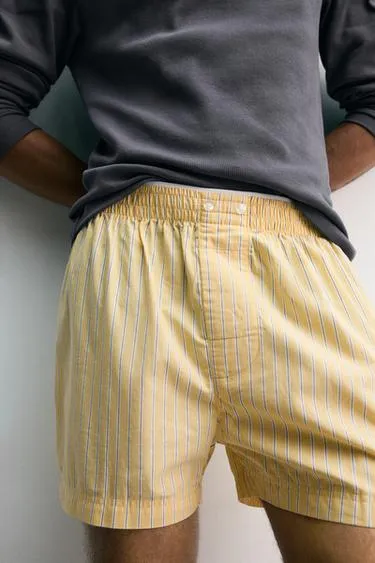 Набор из двух комбинированных трусов-боксеров из поплина - LIMITED EDITION- Заказать в России