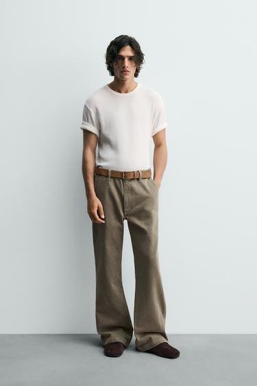 Zara Джинсы CHINO WIDE FLARE FIT из ограниченной серии
