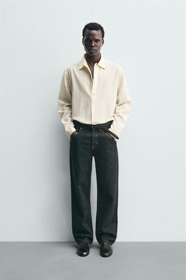 Zara Поло с текстурой