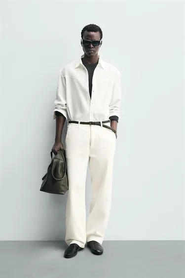 Рубашка струящегося покроя в ковбойском стиле