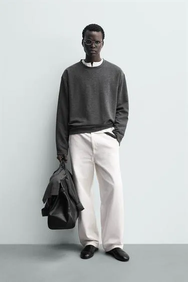 Футболка RELAXED FIT из рельефной ткани- Заказать в России