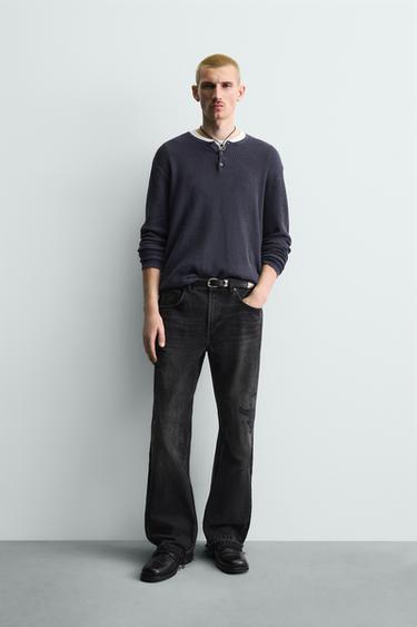 Zara Джинсы FLARE FIT с разрезами