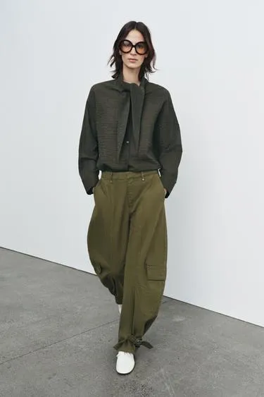 Рубашка в клетку с платком — ZW COLLECTION- Заказать в России