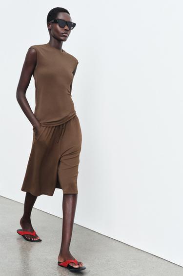 Zara Длинные свободные шорты-бермуды купить с доставкой.