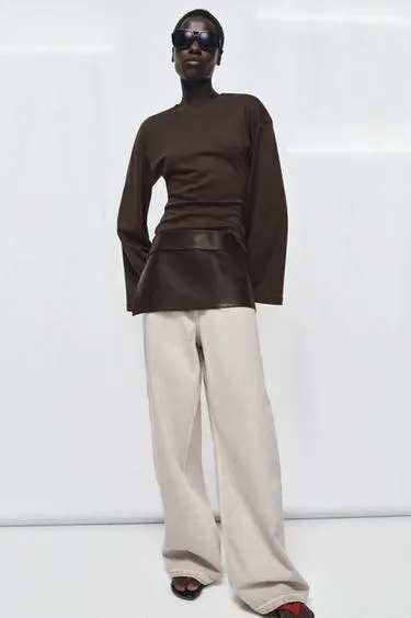 Кожаный ремень-юбка (100% кожа)- Заказать в России