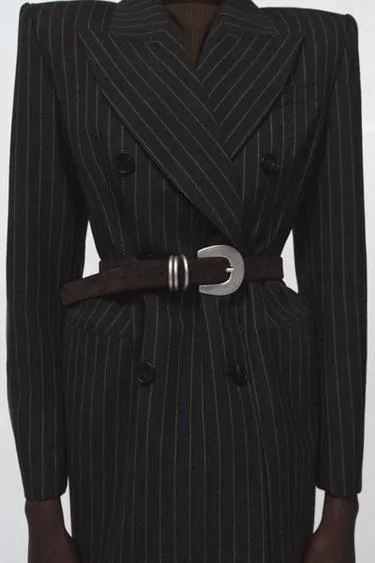 Ремень из 100% замши с тройной шлевкой