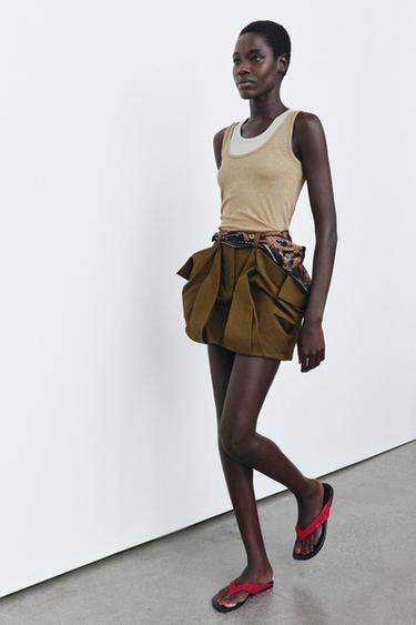 Zara Топ с двойными бретелями