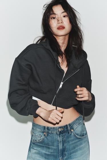 Zara Укороченное худи