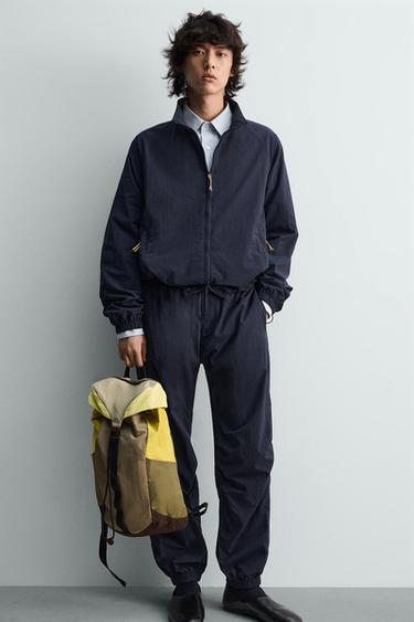 Zara Рюкзак из технической ткани с кожаными деталями купить с доставкой.