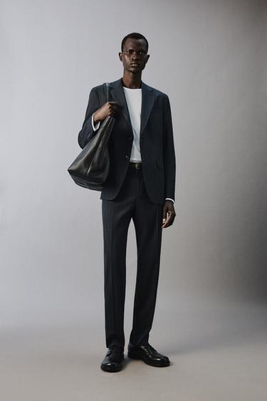 Zara Костюмный блейзер в тонкую полоску