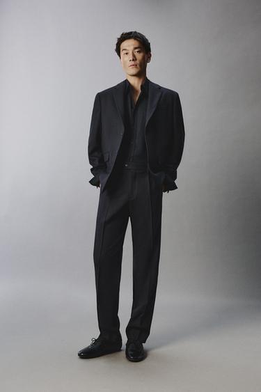 Zara Костюмный блейзер из 100% шерсти ORIGINS купить с доставкой.