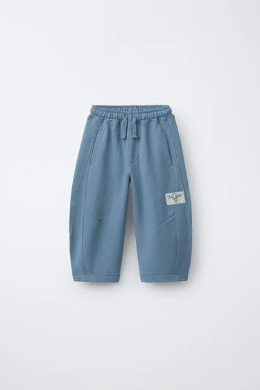 Брюки BARREL из мягкой ткани с нашивкой