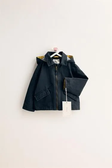 ZARA TIMELESS — куртка с вощеным покрытием и съемным капюшоном- Заказать в России