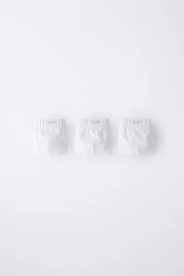 1,5-6 лет/набор из трех гладких трусов с этикеткой- Заказать в России