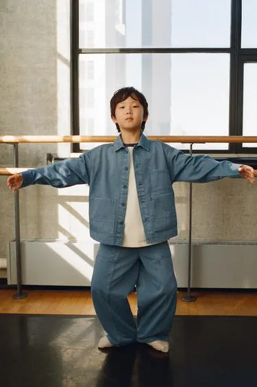 Куртка-рубашка Acid Wash с карманами- Заказать в России