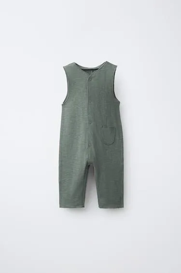 Длинный однотонный комбинезон- Заказать в России