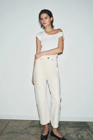 Зауженные джинсы со средней посадкой — ZW COLLECTION