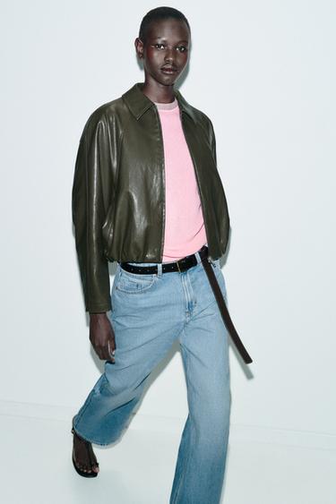 Zara Бомбер из искусственной кожи купить с доставкой.