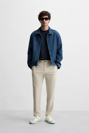 Комфортные брюки чинос из рельефной ткани