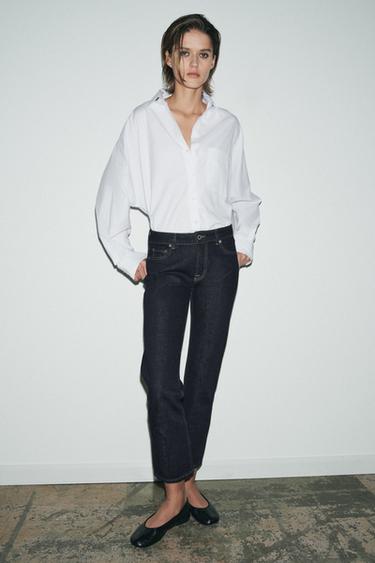 Zara Джинсы ZW COLLECTION CIGARRETE со средней посадкой